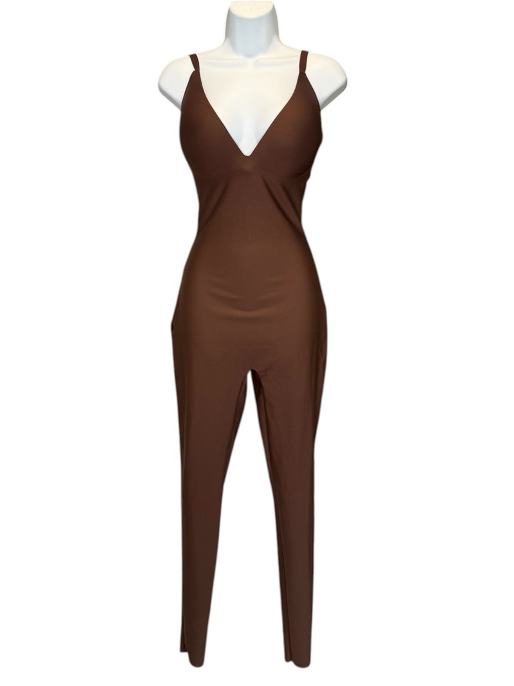 Skims Body Super Push up catsuit in Cocoa brown size large